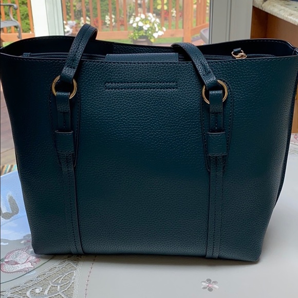 Nanette Lepore Myles Tote Bag with Scarf in Teal - Picture 2 of 7